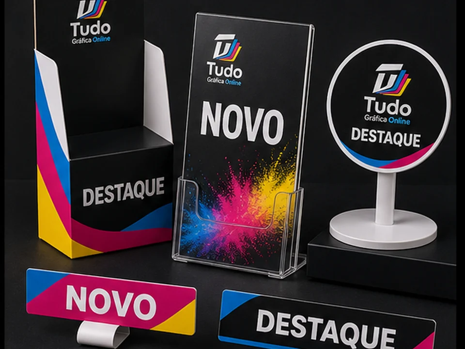 Displays e materiais de ponto de venda personalizados